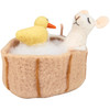 Felt Mouse & Duck In Bathtub Figurine 6 Inch from Primitives by Kathy