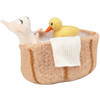 Felt Mouse & Duck In Bathtub Figurine 6 Inch from Primitives by Kathy
