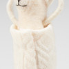 Felt Happy Mouse Wrapped In Towel Bathtime Figurine 4.75 Inch from Primitives by Kathy