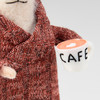 Happy Felt Mouse Figurine In Houserobe With Latte 4.75 Inch from Primitives by Kathy