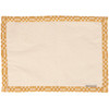 Set of 4 Cotton Table Placemats - Gold & Cream Checkered Design 19x13 from Primitives by Kathy