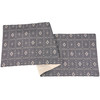Decorative Cotton Table Runner Cloth - Navy & Cream Diamond Pattern 52x15 from Primitives by Kathy