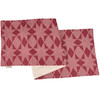 Decorative Cotton Table Runner Cloth - Red & Cream Star Pattern 52x15 from Primitives by Kathy