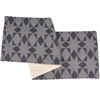 Decorative Cotton Table Runner Cloth - Navy & Cream Star Pattern 52x15 from Primitives by Kathy