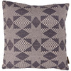 Decorative Double Sided Cotton Throw Pillow - Navy & Cream Star Patterns from Primitives by Kathy