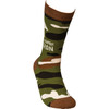 Awesome Veteran Colorfully Printed Cotton Socks from Primitives by Kathy