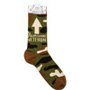 Awesome Veteran Colorfully Printed Cotton Socks from Primitives by Kathy