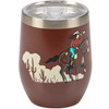 Stainless Steel Insulated Wine Tumbler Thermos - This Gal Runs On Wine & Horses 12 OZ from Primitives by Kathy