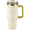 Stainless Steel Insulated Travel Mug Thermos - Butterfly & Dragonfly Print Design 40 Oz from Primitives by Kathy