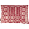 Decorative Double Sided Cotton Throw Pillow - Red & Cream Checkered Pattern 20x14 from Primitives by Kathy