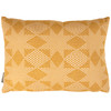 Decorative Double Sided Cotton Throw Pillow - Gold & Cream Diamonds Pattern 20x14 from Primitives by Kathy