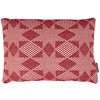 Decorative Double Sided Cotton Throw Pillow - Red & Cream Star Patterns Design 20x14 from Primitives by Kathy