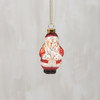 Hanging Glass Christmas Ornament - Vintage Jolly Santa 3 Inch from Primitives by Kathy