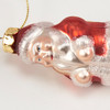 Hanging Glass Christmas Ornament - Vintage Jolly Santa 3 Inch from Primitives by Kathy