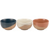Set of 3 Terracotta Snack Serving Bowls With Wooden Serving Board from Primitives by Kathy