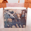 Horse Lover Double Sided Market Tote Bag - Western Horses from Primitives by Kathy