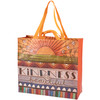Double Sided Shopping Tote Bag - Kindness Is Beautiful - Daisy Flower Sunrise from Primitives by Kathy