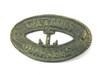 Handcrafted Antique Bronze Cast Iron Captains Quarters with Anchor Sign 8" from Hampton Creations