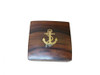 Handcrafted Brass Desk Compass w/ Rosewood Box 3" from Hampton Creations Handcrafted Brass Desk Compass w/ Rosewood Box 3" from Hampton Creations