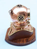 Handcrafted Copper Decorative Divers Helmet Clock 12" from Hampton Creations