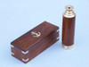 Handcrafted Deluxe Class Solid Brass - Wood Captain's Spyglass Telescope 15" w/ Rosewood Box from Hampton Creations Handcrafted Deluxe Class Solid Brass - Wood Captain's Spyglass Telescope 15" w/ Rosewood Box from Hampton Creations