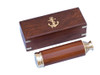 Handcrafted Deluxe Class Solid Brass - Wood Captain's Spyglass Telescope 15" w/ Rosewood Box from Hampton Creations Handcrafted Deluxe Class Solid Brass - Wood Captain's Spyglass Telescope 15" w/ Rosewood Box from Hampton Creations