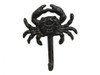 Handcrafted Cast Iron Wall Mounted Crab Hook 5" from Hampton Creations Handcrafted Cast Iron Wall Mounted Crab Hook 5" from Hampton Creations