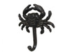 Handcrafted Cast Iron Wall Mounted Crab Hook 5" from Hampton Creations Handcrafted Cast Iron Wall Mounted Crab Hook 5" from Hampton Creations