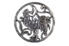 Handcrafted Rustic Silver Cast Iron Rooster Trivet 8" from Hampton Creations Handcrafted Rustic Silver Cast Iron Rooster Trivet 8" from Hampton Creations