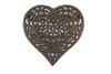 Handcrafted Cast Iron Heart Shaped Trivet 7" from Hampton Creations Handcrafted Cast Iron Heart Shaped Trivet 7" from Hampton Creations