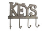 Handcrafted Cast Iron Keys Hooks 8" from Hampton Creations Handcrafted Cast Iron Keys Hooks 8" from Hampton Creations