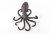 Handcrafted Cast Iron Wall Mounted Decorative Octopus Hooks 7" from Hampton Creations Handcrafted Cast Iron Wall Mounted Decorative Octopus Hooks 7" from Hampton Creations