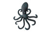 Handcrafted Seaworn Blue Cast Iron Wall Mounted Decorative Octopus Hooks 7" from Hampton Creations Handcrafted Seaworn Blue Cast Iron Wall Mounted Decorative Octopus Hooks 7" from Hampton Creations