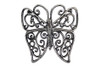 Handcrafted Rustic Silver Cast Iron Butterfly Trivet 8" from Hampton Creations Handcrafted Rustic Silver Cast Iron Butterfly Trivet 8" from Hampton Creations