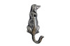 Handcrafted Rustic Silver Cast Iron Dog Hook 6" from Hampton Creations Handcrafted Rustic Silver Cast Iron Dog Hook 6" from Hampton Creations