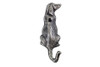 Handcrafted Rustic Silver Cast Iron Dog Hook 6" from Hampton Creations Handcrafted Rustic Silver Cast Iron Dog Hook 6" from Hampton Creations