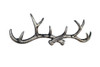 Handcrafted Rustic Silver Cast Iron Antler Wall Hooks 15" from Hampton Creations Handcrafted Rustic Silver Cast Iron Antler Wall Hooks 15" from Hampton Creations