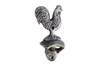 Handcrafted Rustic Silver Cast Iron Rooster Bottle Opener 6" from Hampton Creations