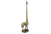 Handcrafted Rustic Gold Cast Iron Giraffe Paper Towel Holder 19" from Hampton Creations Handcrafted Rustic Gold Cast Iron Giraffe Paper Towel Holder 19" from Hampton Creations