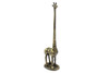Handcrafted Rustic Gold Cast Iron Giraffe Extra Toilet Paper Stand 19" from Hampton Creations Handcrafted Rustic Gold Cast Iron Giraffe Extra Toilet Paper Stand 19" from Hampton Creations
