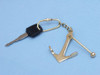 Handcrafted Solid Brass Admiralty Pattern Anchor w/Stock Key Chain 6" from Hampton Creations Handcrafted Solid Brass Admiralty Pattern Anchor w/Stock Key Chain 6" from Hampton Creations