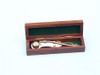 Handcrafted Solid Brass/Copper Boatswain (Bosun) Whistle w Rosewood Box 5" from Hampton Creations