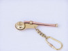 Handcrafted Solid Brass/Copper Bosun Whistle Key Chain from Hampton Creations