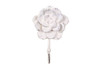 Handcrafted Whitewashed Cast Iron Decorative Rose Hook 7" from Hampton Creations Handcrafted Whitewashed Cast Iron Decorative Rose Hook 7" from Hampton Creations