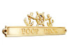 Handcrafted Brass Poop Deck Sign with Ship Wheel and Anchors 12" from Hampton Creations Handcrafted Brass Poop Deck Sign with Ship Wheel and Anchors 12" from Hampton Creations