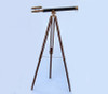 Handcrafted Floor Standing Antique Brass With Leather Griffith Astro Telescope 64" from Hampton Creations Handcrafted Floor Standing Antique Brass With Leather Griffith Astro Telescope 64" from Hampton Creations