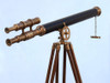 Handcrafted Floor Standing Antique Brass With Leather Griffith Astro Telescope 64" from Hampton Creations Handcrafted Floor Standing Antique Brass With Leather Griffith Astro Telescope 64" from Hampton Creations