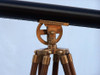 Handcrafted Floor Standing Antique Brass With Leather Griffith Astro Telescope 64" from Hampton Creations