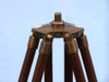 Handcrafted Floor Standing Antique Brass Leather Anchormaster Telescope 65" from Hampton Creations Handcrafted Floor Standing Antique Brass Leather Anchormaster Telescope 65" from Hampton Creations