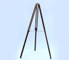 Handcrafted Floor Standing Antique Brass Leather Anchormaster Telescope 65" from Hampton Creations Handcrafted Floor Standing Antique Brass Leather Anchormaster Telescope 65" from Hampton Creations